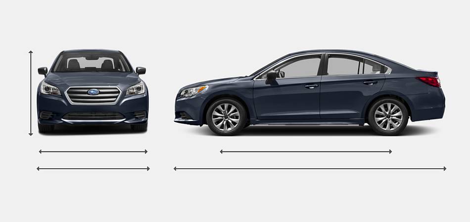 2017 Subaru Legacy Exterior Dimensions