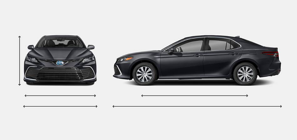 2023 Toyota Camry Hybrid Exterior Dimensions