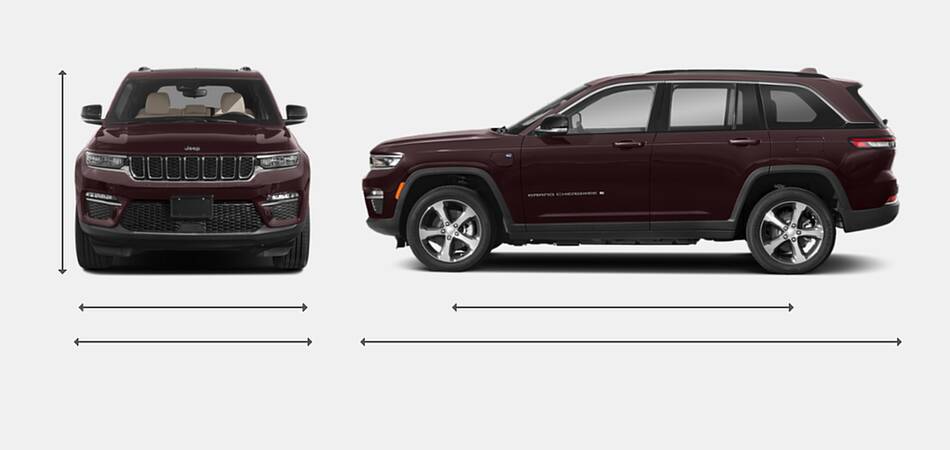 2022 Jeep Grand Cherokee 4xe Exterior Dimensions