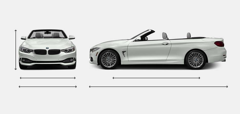 2016 BMW 4 Series Convertible Exterior Dimensions