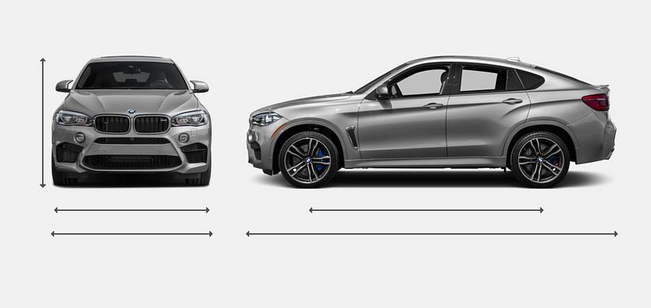 2016 BMW X6 M Exterior Dimensions