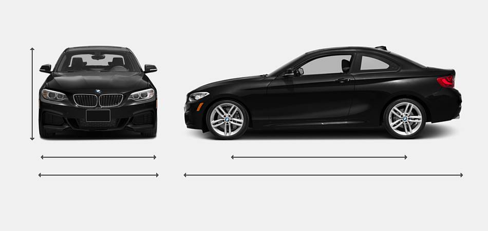 2016 BMW 2 Series Coupe Exterior Dimensions