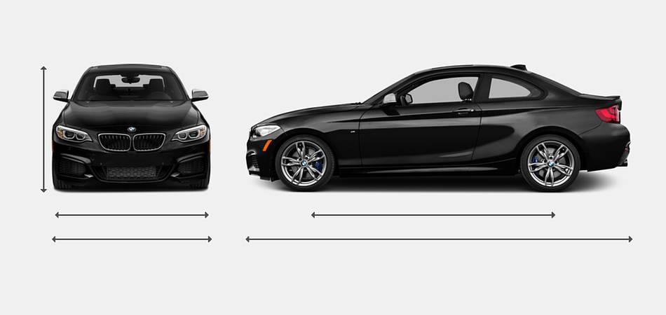 2016 BMW 2 Series Coupe M235i Exterior Dimensions