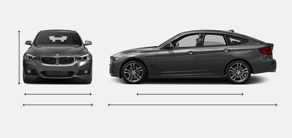 2016 BMW 3 Series Gran Turismo Exterior Dimensions