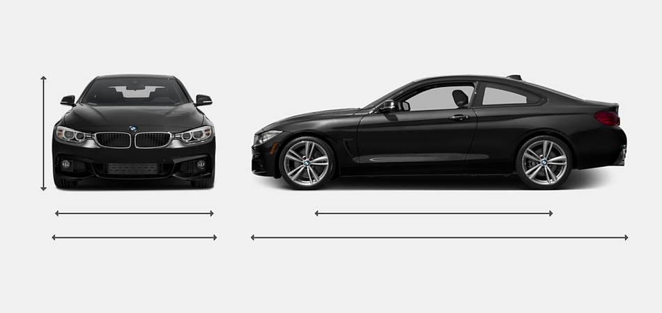 2016 BMW 4 Series Coupe Exterior Dimensions