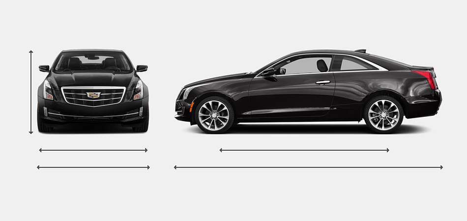 2016 Cadillac ATS Coupe Exterior Dimensions