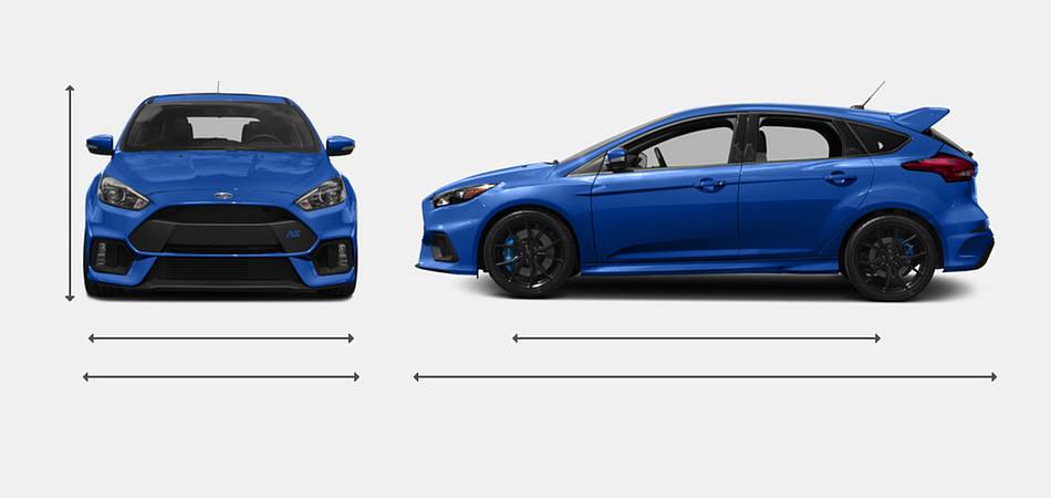 2016 Ford Focus RS Exterior Dimensions