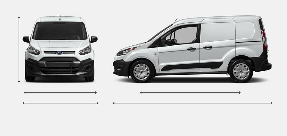2016 Ford Transit Connect Exterior Dimensions