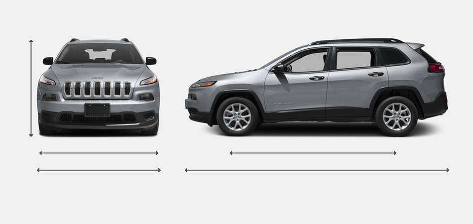 2016 Jeep Cherokee Exterior Dimensions