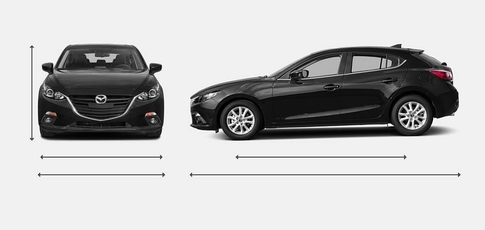 2016 Mazda 3 Hatchback Exterior Dimensions