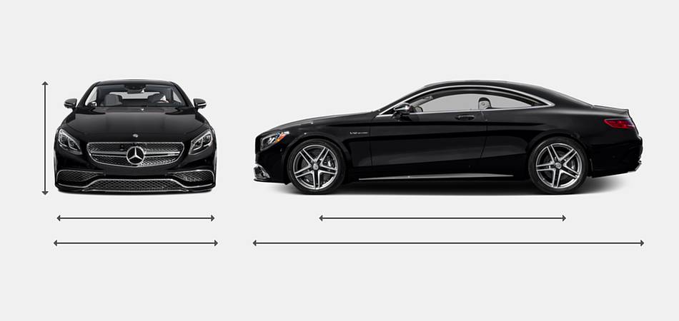 2016 Mercedes-Benz S-Class Coupe S 65 AMG Exterior Dimensions
