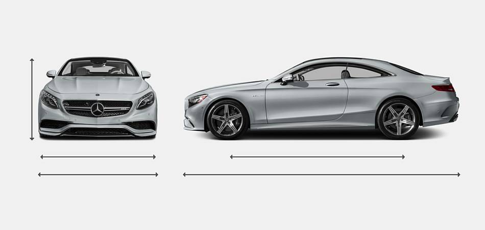 2016 Mercedes-Benz S-Class Coupe S 63 AMG 4MATIC Exterior Dimensions