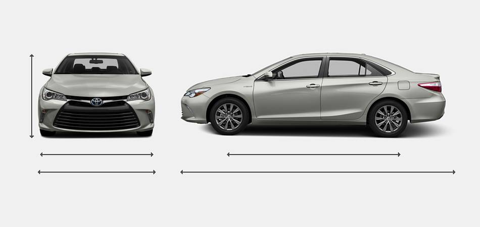 2016 Toyota Camry Hybrid Exterior Dimensions