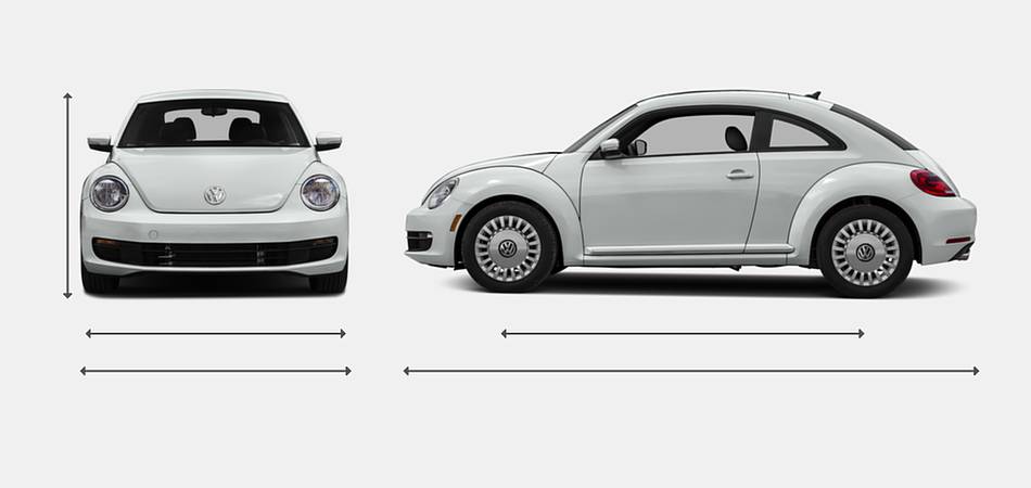 2016 Volkswagen Beetle Exterior Dimensions