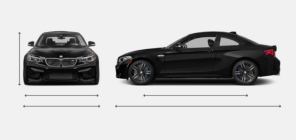 2017 BMW M2 Exterior Dimensions
