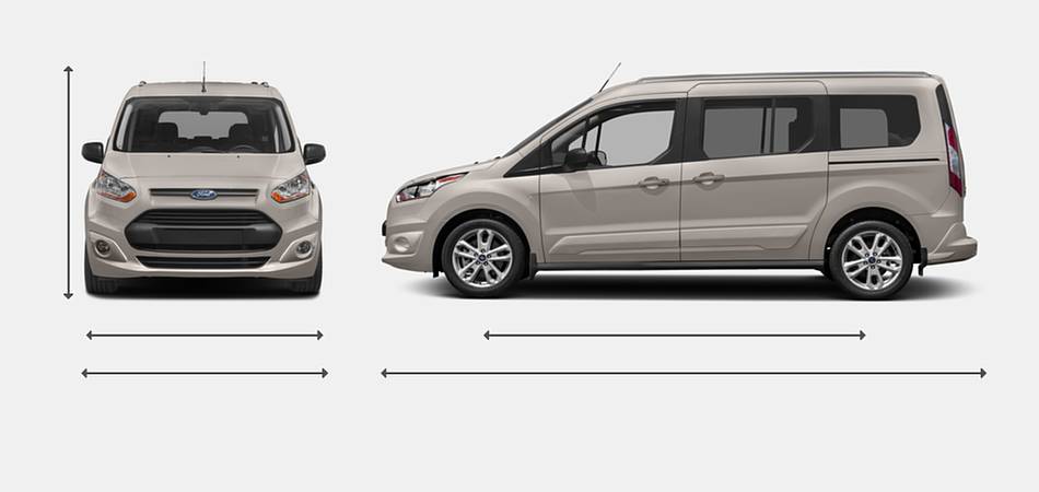 2018 Ford Transit Connect Exterior Dimensions