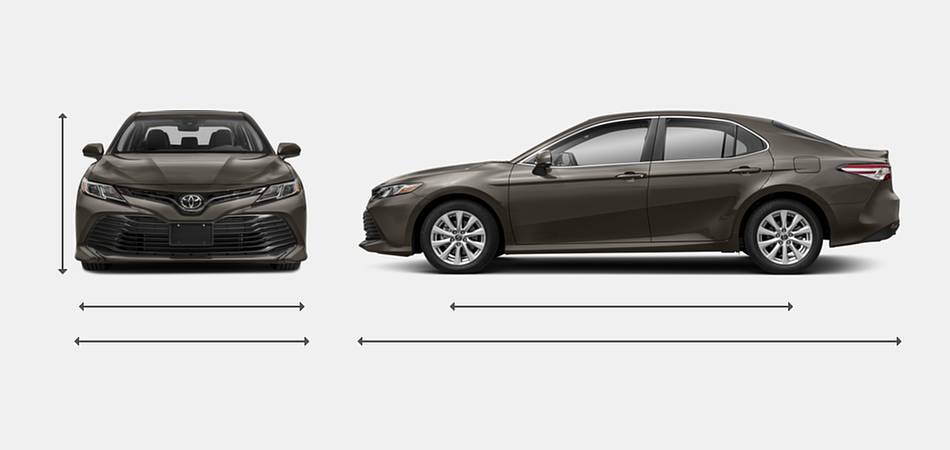 2018 Toyota Camry Exterior Dimensions