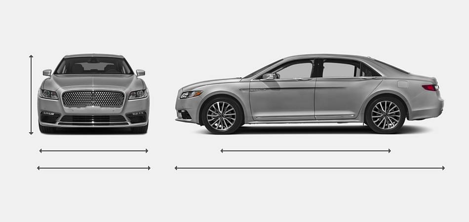 2018 Lincoln Continental Exterior Dimensions