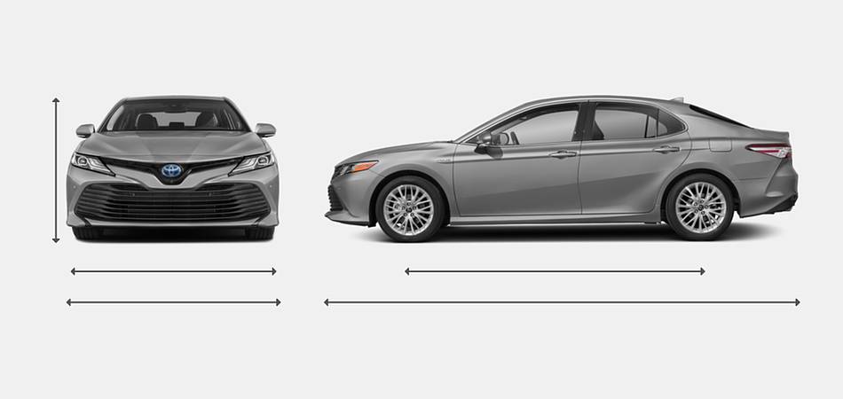 2018 Toyota Camry Hybrid Exterior Dimensions