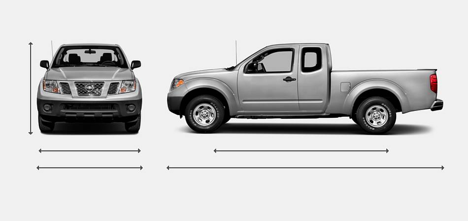 2018 Nissan Frontier King Cab Exterior Dimensions