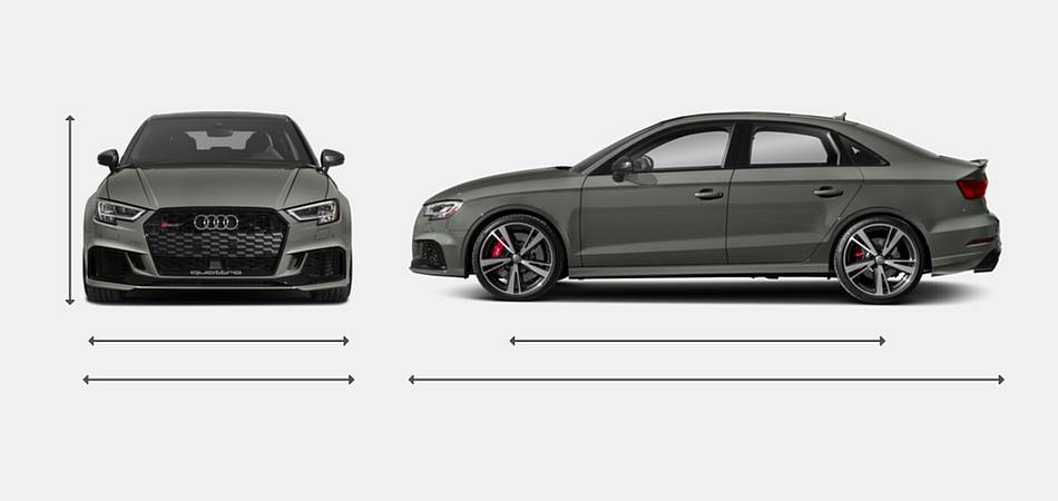 2017 Audi RS 3 Exterior Dimensions