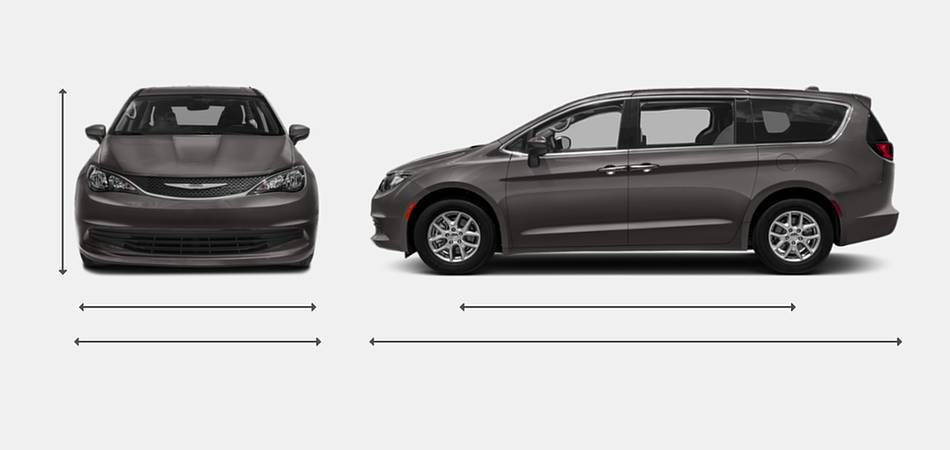 2019 Chrysler Pacifica Exterior Dimensions