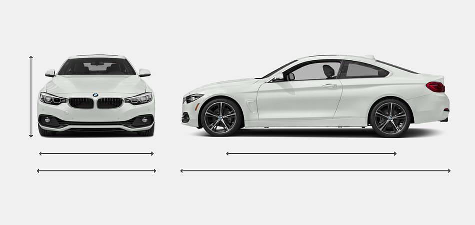 2019 BMW 4 Series Coupe Exterior Dimensions