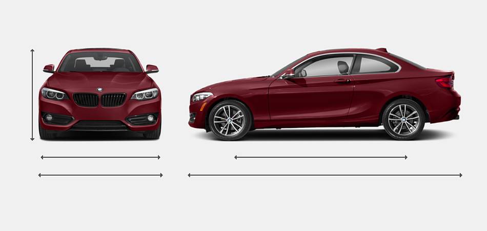 2019 BMW 2 Series Coupe Exterior Dimensions
