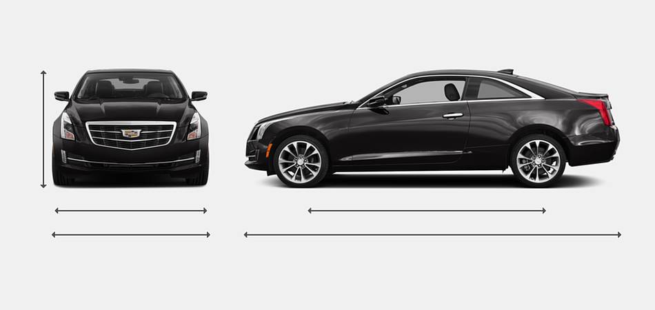 2017 Cadillac ATS Coupe Exterior Dimensions