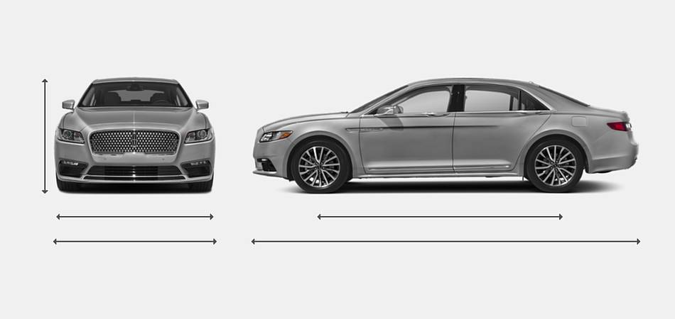 2019 Lincoln Continental Exterior Dimensions
