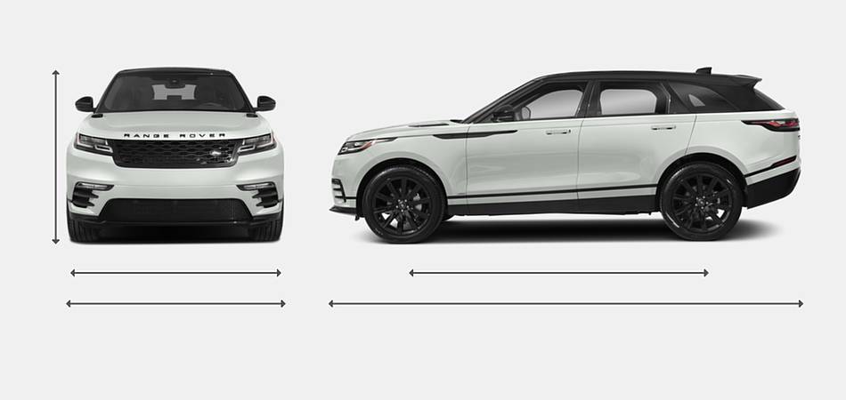 2018 Land Rover Range Rover Velar Diesel Exterior Dimensions