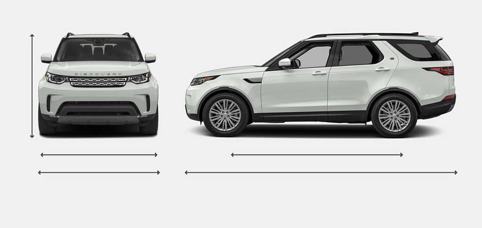 2017 Land Rover Discovery Exterior Dimensions
