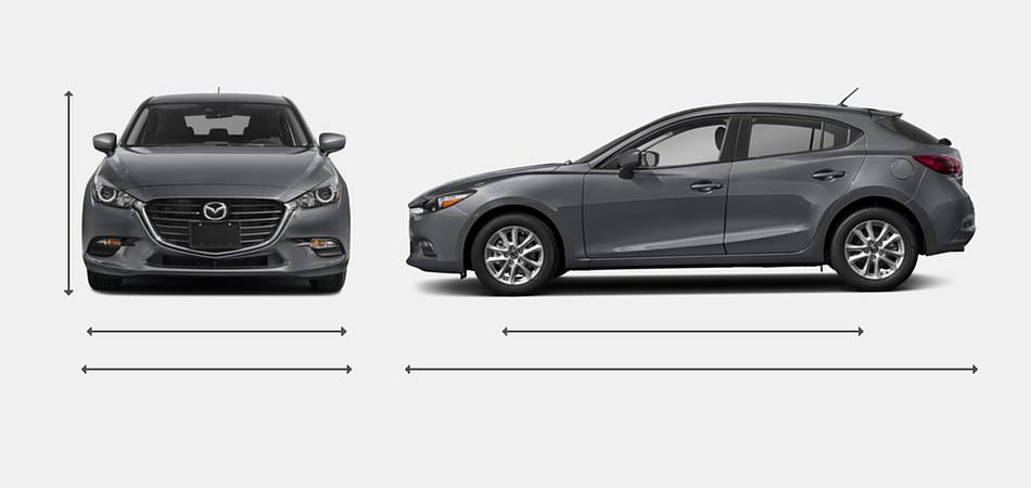 2018 Mazda 3 Hatchback Exterior Dimensions