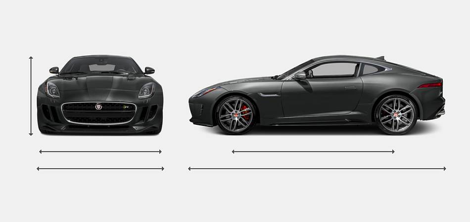 2017 Jaguar F-TYPE Coupe R Exterior Dimensions