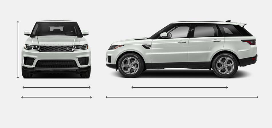 2019 Land Rover Range Rover Sport SVR Exterior Dimensions