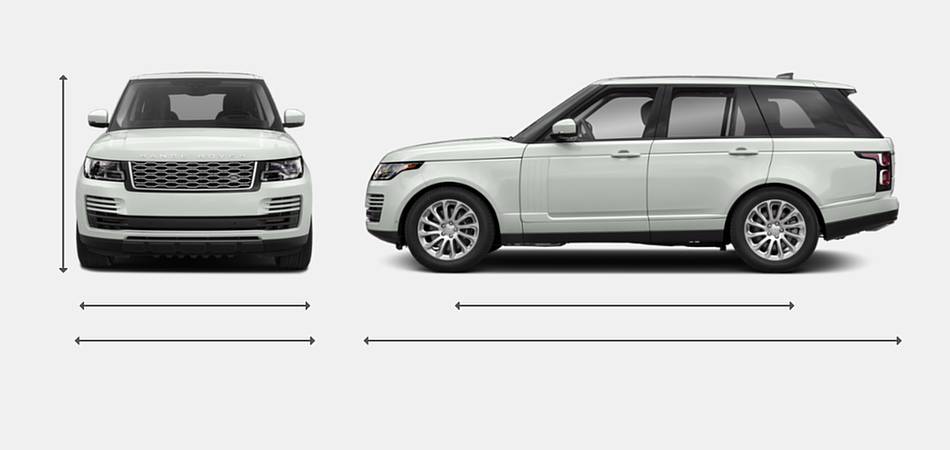 2019 Land Rover Range Rover Diesel Exterior Dimensions