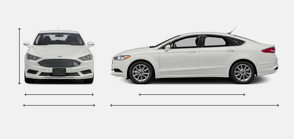 2017 Ford Fusion Exterior Dimensions