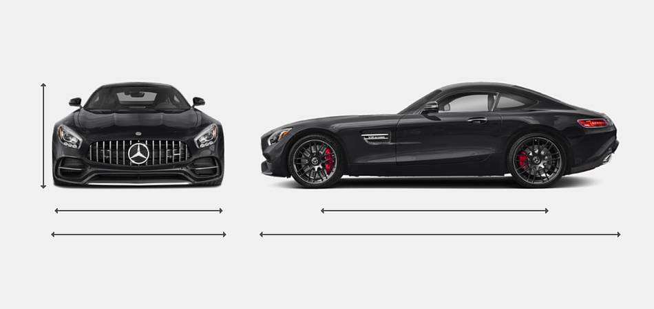 2019 Mercedes-Benz AMG GT Coupe Exterior Dimensions