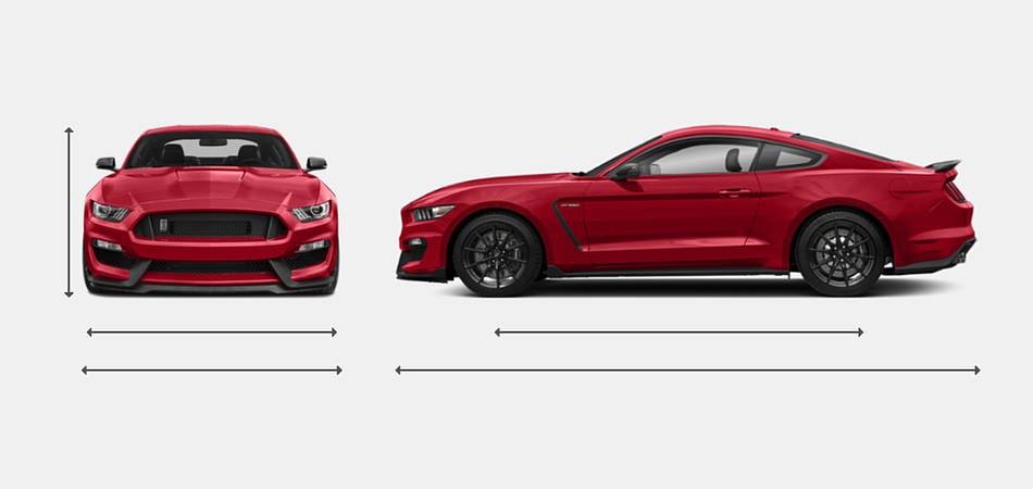 2019 Ford Shelby GT350 Exterior Dimensions