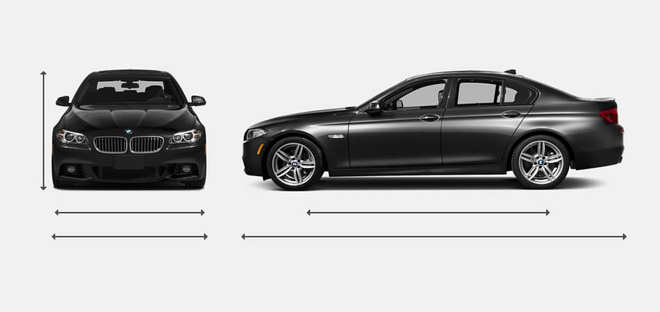 2016 BMW 5 Series Diesel Exterior Dimensions