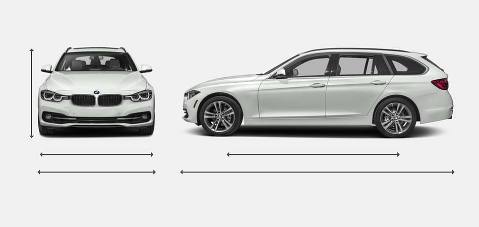 2016 BMW 3 Series Wagon Exterior Dimensions