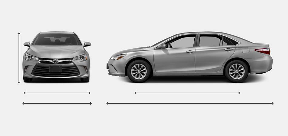 2017 Toyota Camry Exterior Dimensions