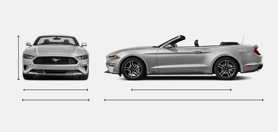 2018 Ford Mustang Convertible Exterior Dimensions