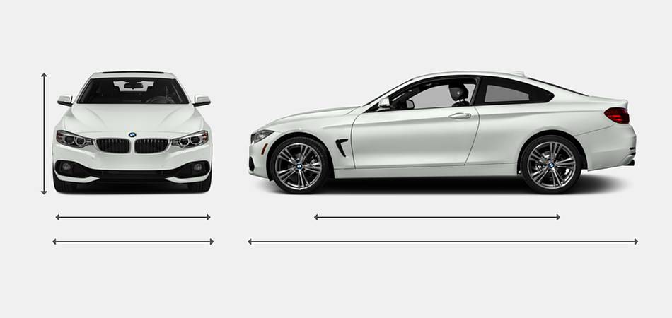 2017 BMW 4 Series Coupe Exterior Dimensions
