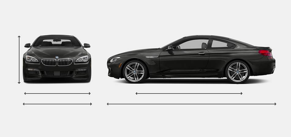 2017 BMW 6 Series Coupe Exterior Dimensions