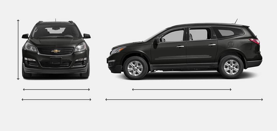 2016 Chevrolet Traverse Exterior Dimensions