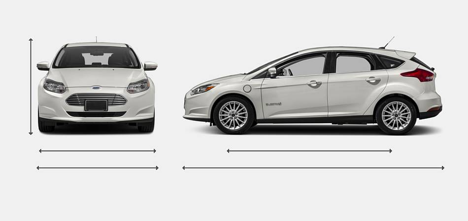 2018 Ford Focus Hatchback Electric Exterior Dimensions