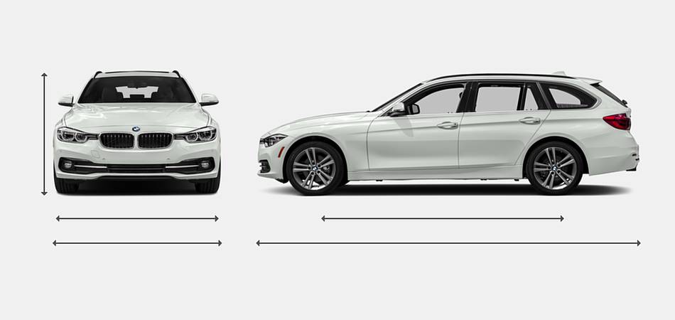 2018 BMW 3 Series Wagon Diesel Exterior Dimensions