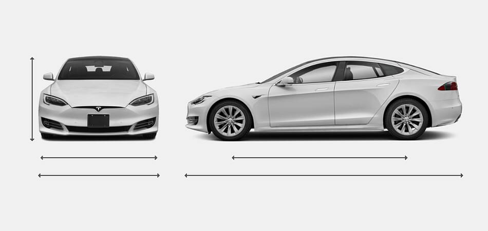 2020 Tesla Model S Exterior Dimensions