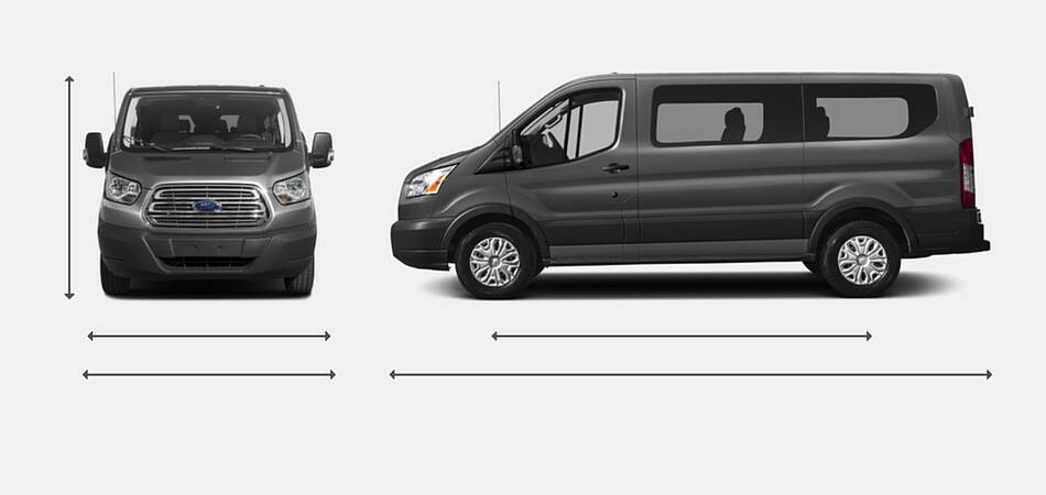 2017 Ford Transit Wagon Exterior Dimensions